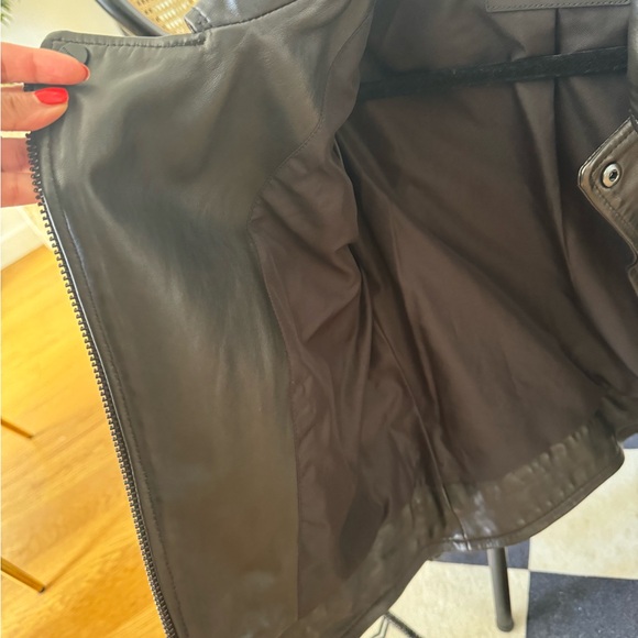 All Saint Leather Jacket - black with black hardware size 4/small - Picture 7 of 10